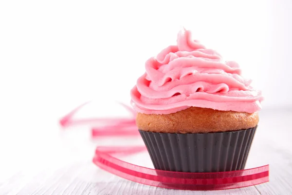 Tasty pink cupcake — Stock Photo, Image