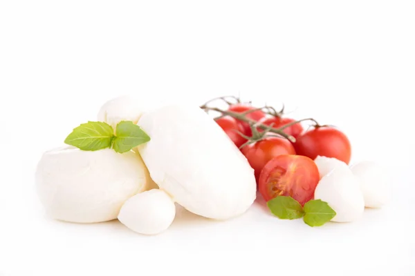 Tomato and mozzarella close up — Stock Photo, Image