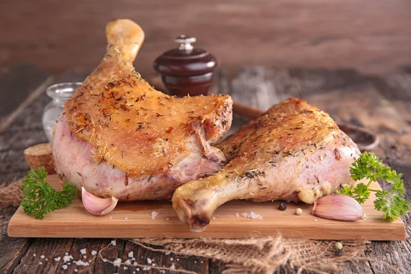 Grilled duck on board — Stock Photo, Image