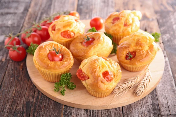 Ντομάτα muffins κλείνω πάνω θέα — Φωτογραφία Αρχείου