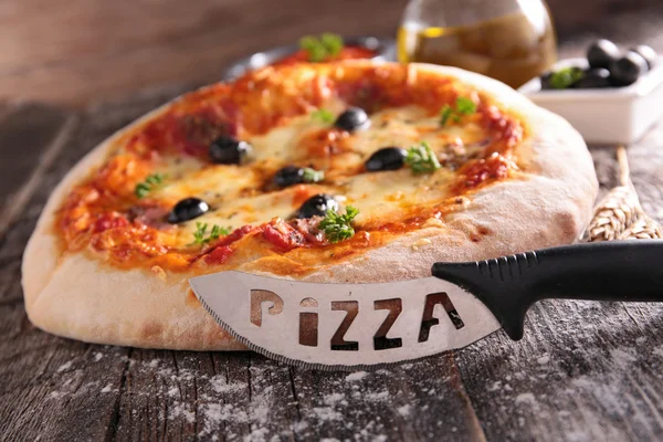 Tasty pizza  close up — Stock Photo, Image