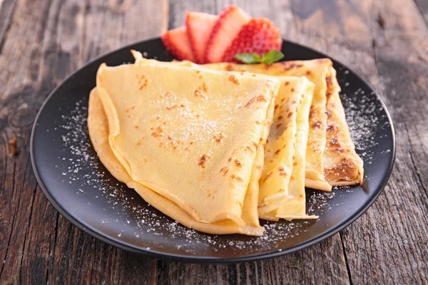 Zucchero crepes primo piano — Foto Stock