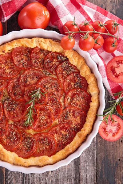 Torta de tomate de perto — Fotografia de Stock