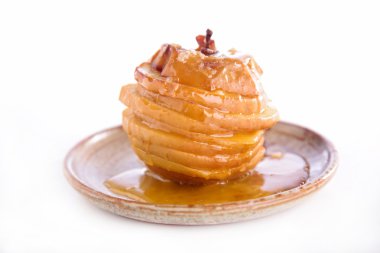 Pişmiş elma yakın çekim