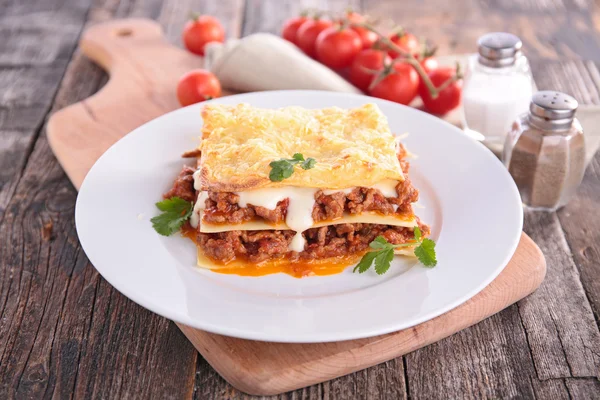 Smakelijke lasagne close-up — Stockfoto