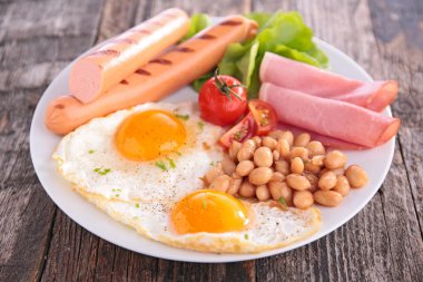 Lezzetli İngiliz kahvaltısı