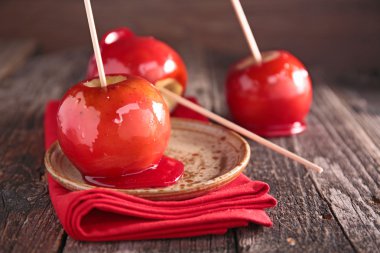 Toffee elma yakın çekim