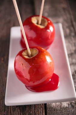 Toffee elma yakın çekim