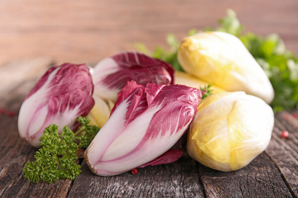 Fresh chicory close up