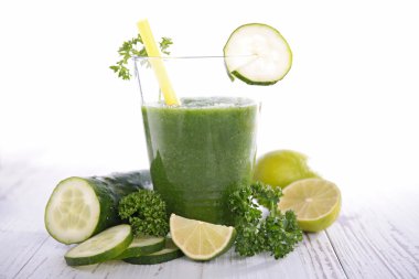 Salatalık kokteyl yakın çekim