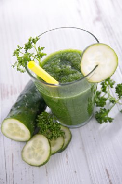 Salatalık kokteyl yakın çekim