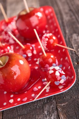 Toffee elma yakın çekim