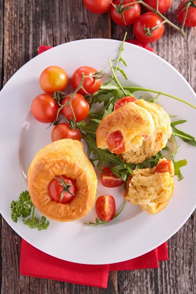 Tomato muffins view — Stock Photo, Image