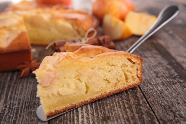 elmalı turta yakın görünüm