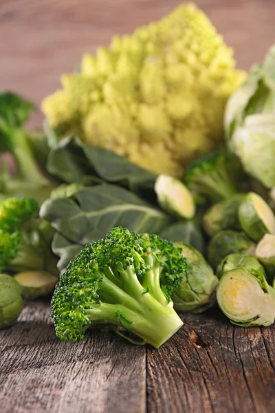 Broccoli e cavolo vista — Foto Stock