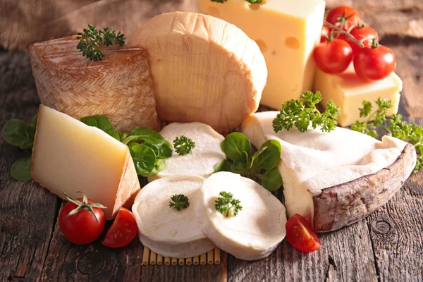 Sammlung von Käse aus nächster Nähe — Stockfoto