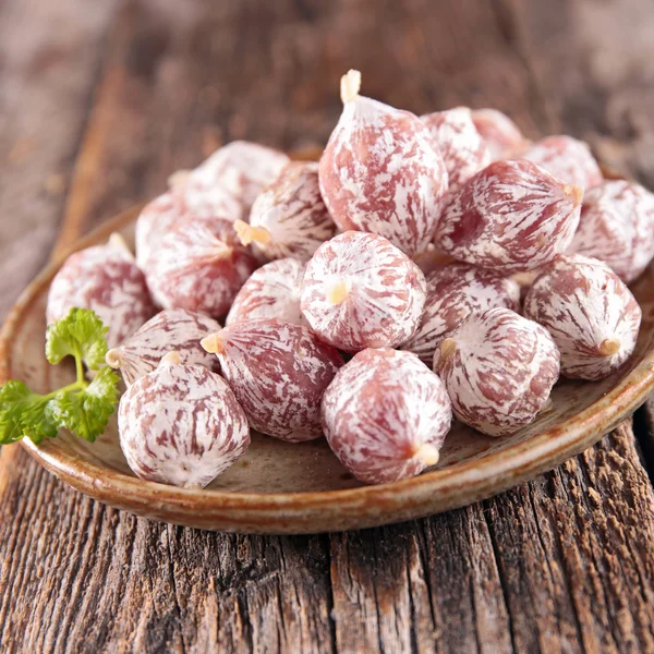 Italian smoked salami balls — Stock Photo, Image