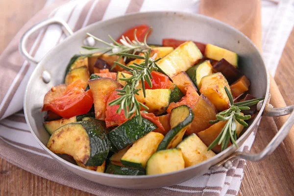 Fried vegetable on pan — Stock Photo, Image