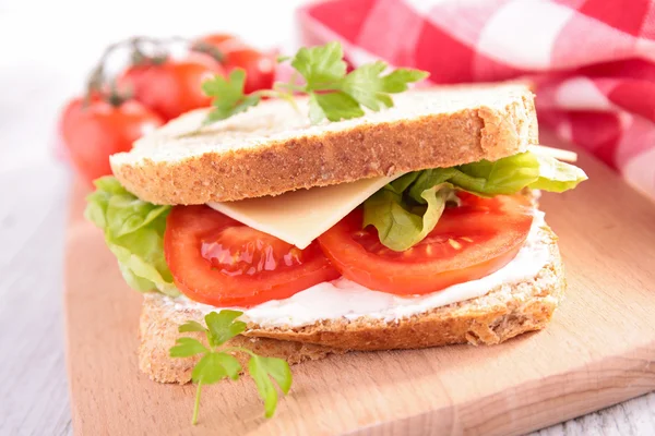 Verse sandwich met tomaten — Stockfoto