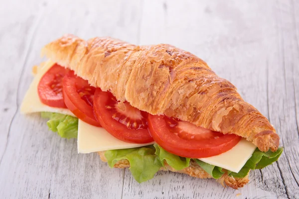 Fresh Sandwich on wood — Stock Photo, Image