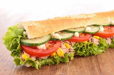 lezzetli taze sandviç