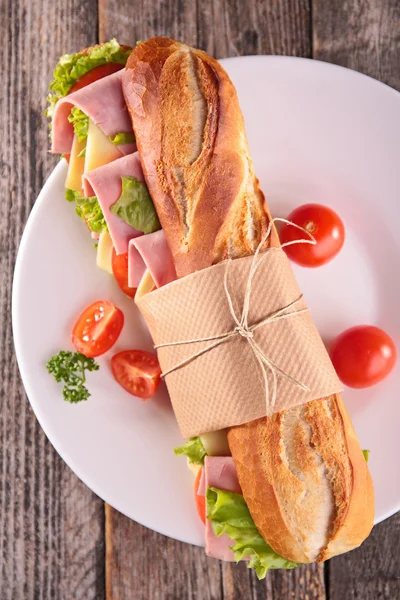 Grote en lekkere sandwich — Stockfoto