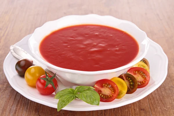 Tomato cold soup — Stock Photo, Image