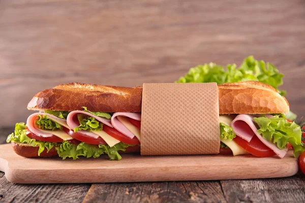 Lekkere Sandwich met ham — Stockfoto