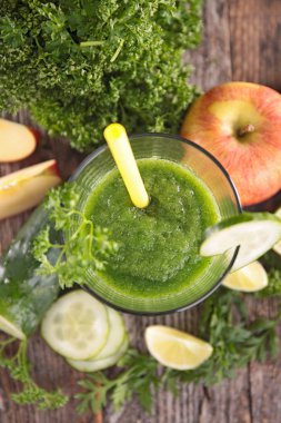 Sebze kokteyl Üstten Görünüm