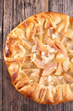 Elmalı turta Üstten Görünüm