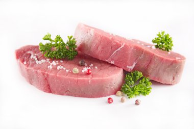 çiğ et yakın çekim