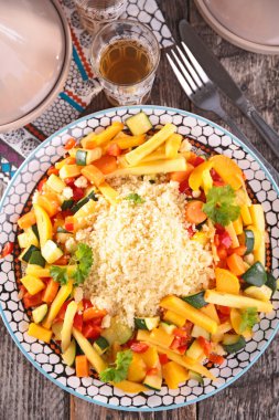 Sebze ile lezzetli irmik