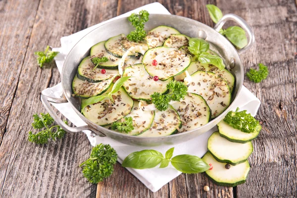 Tasty courgette and herbs — Stock Photo, Image