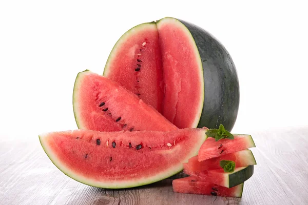 Verse en sappige watermeloen — Stockfoto