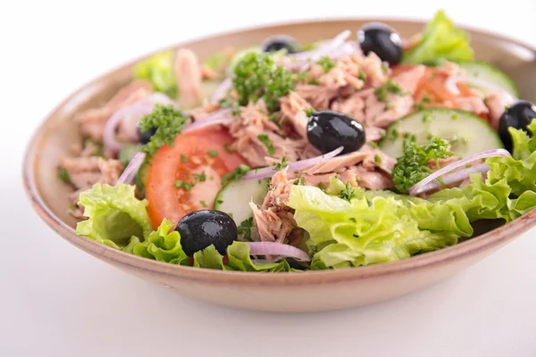 Verse salade met tonijn — Stockfoto