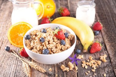 Healthy organic breakfast clipart