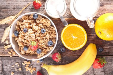 Healthy organic breakfast clipart