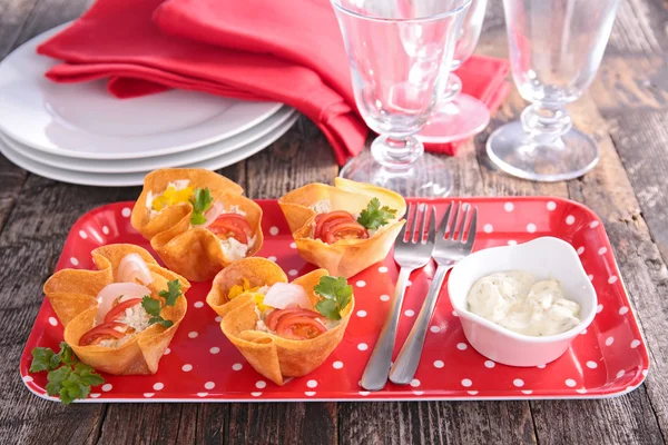 Finger food on table — Stock Photo, Image