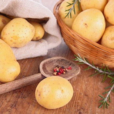 Biberiye izni ile ham patates