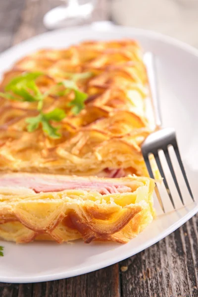 Meat pie with parsley — Stock Photo, Image