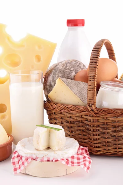 Молочні продукти крупним планом — стокове фото