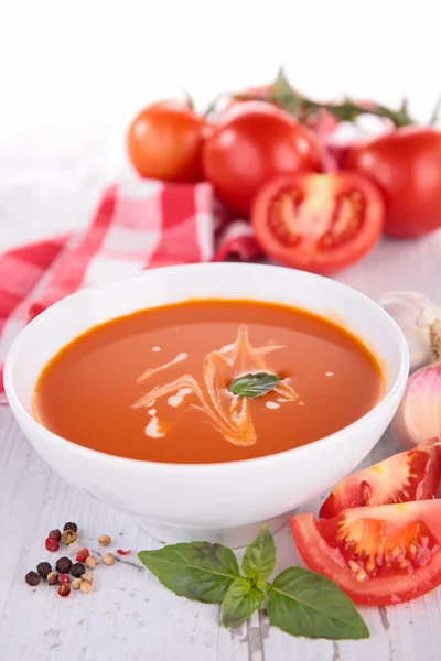 Sopa fria de tomate — Fotografia de Stock