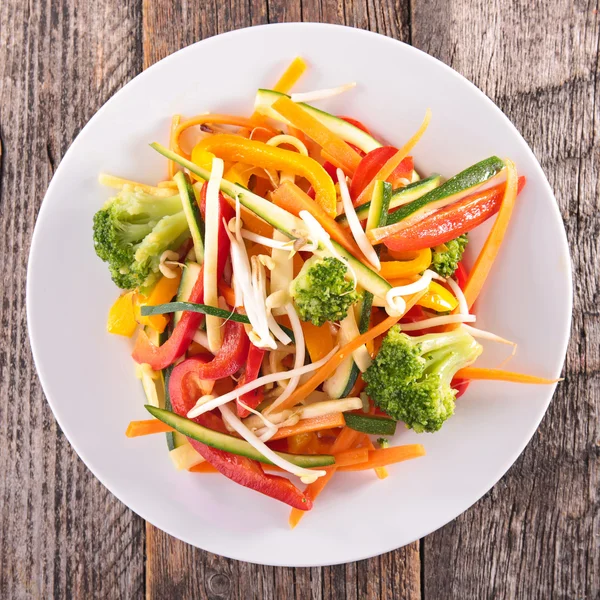 Long Sliced Fried vegetable — Stock Photo, Image