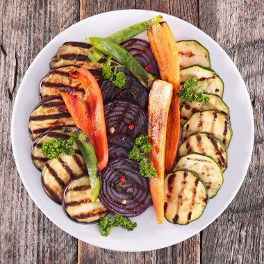 Barbekü, ızgara sebze