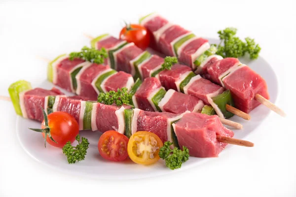 Beef barbecue with vegetables — Stock Photo, Image