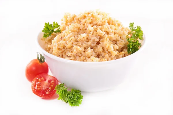 Schüssel Bulgur, Quinoa — Stockfoto