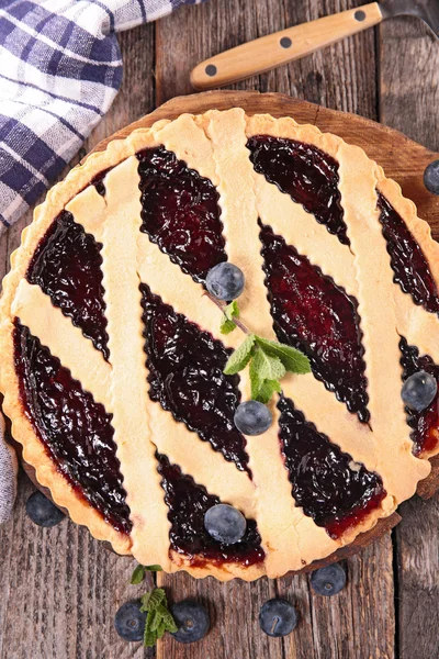 Fresh and tasty Blueberry pie — Stock Photo, Image