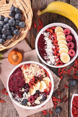 Sağlıklı organik kahvaltı smoothie