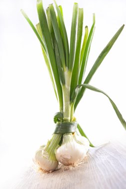 Taze soğan yığın