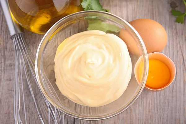 Frische hausgemachte Mayonnaise — Stockfoto